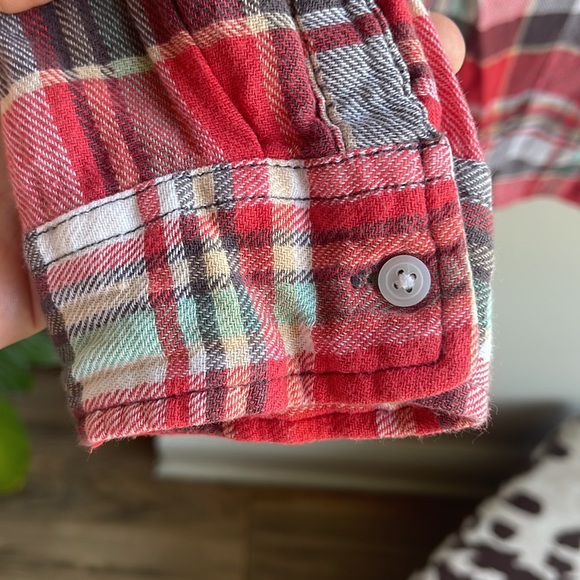 Ralph Lauren boyfriend flannel size large 💞 - Picture 3 of 5